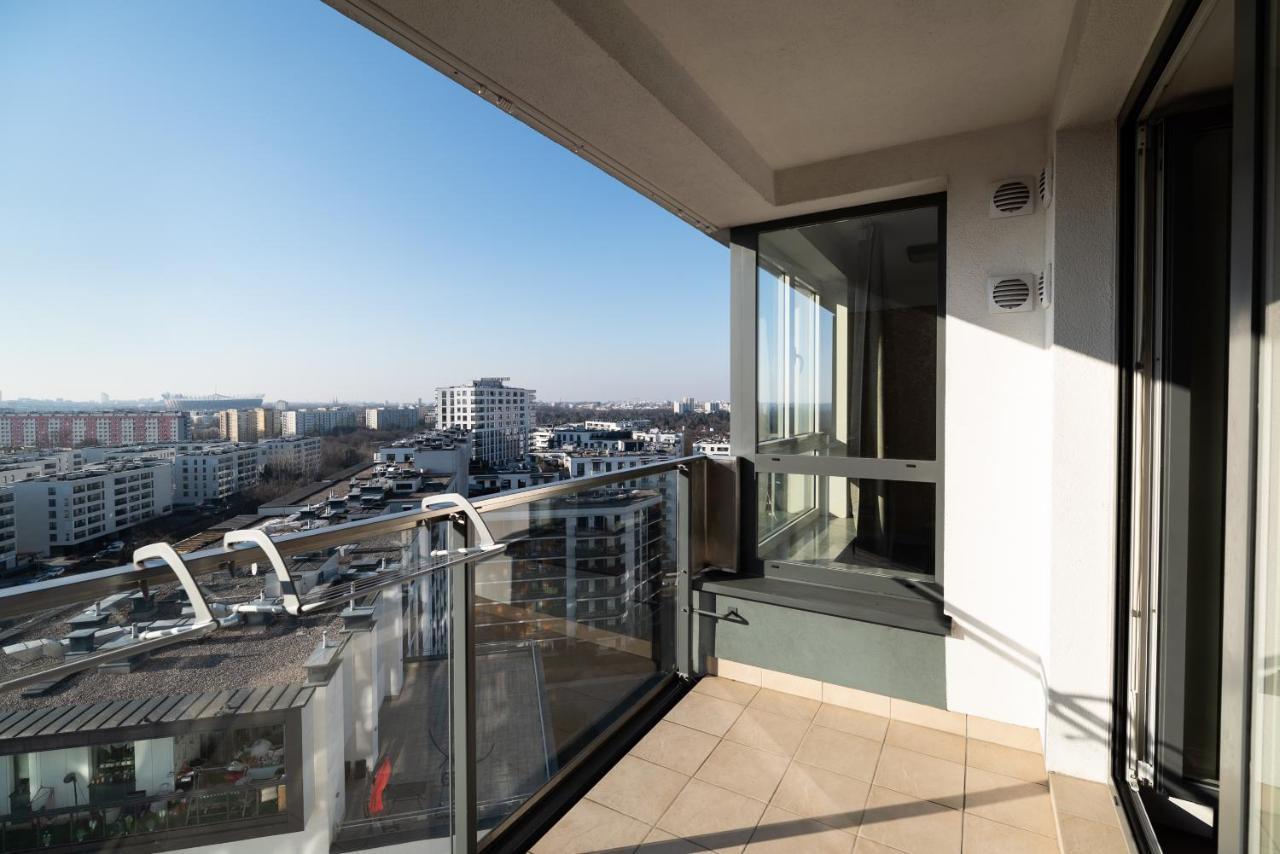 View Of The City Skyline Apartment Warsaw
